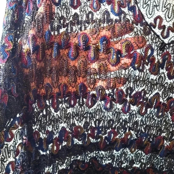 Time and Tru Women's Plus Crochet Kaftan Bathingsuit Coverup. (New) - Picture 7 of 12